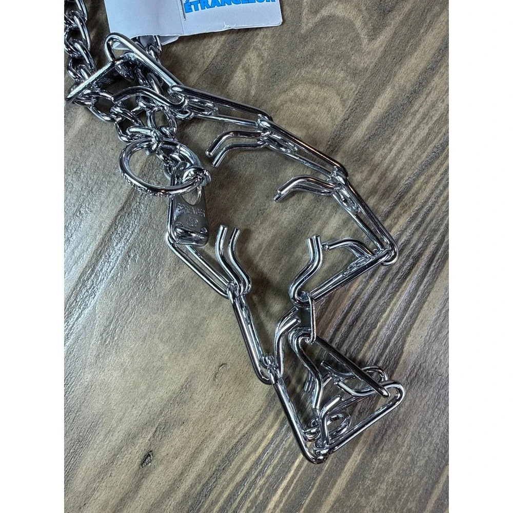 Herm Sprenger Ultra Training Collar Dog 18in Silver New Chrome 3.25mm Prong